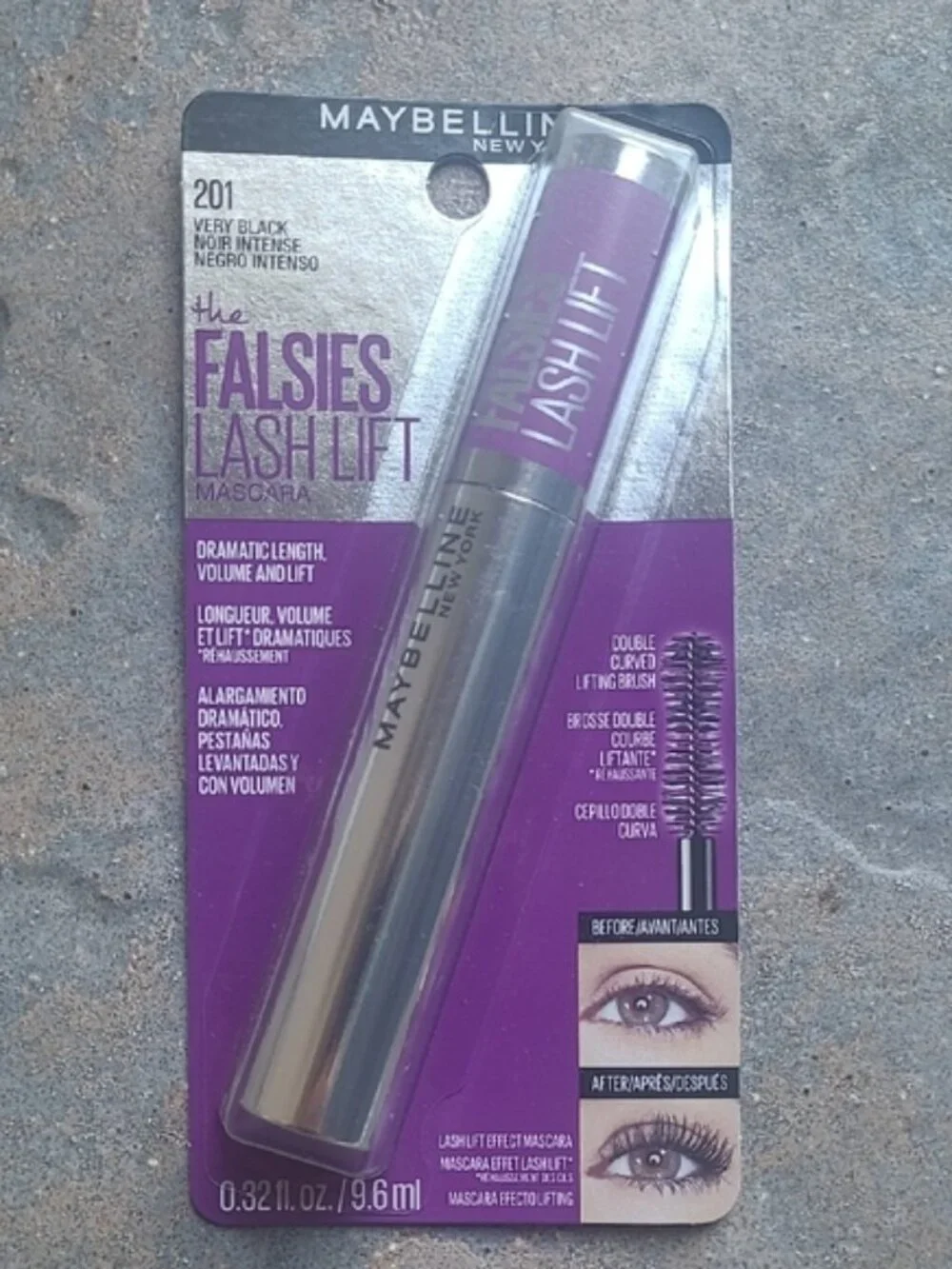 New! Maybelline Falsies Lash Lift Volumizing Lengthening Mascara 201 Very Black